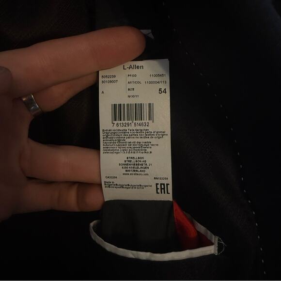 Strellson NWT Allen Slim FIt Blazer Size 44R - Picture 9 of 11